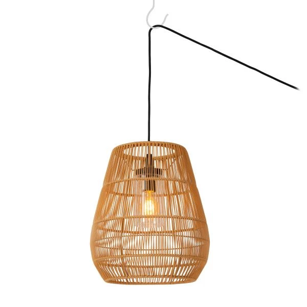 Lucide NERIDA - Hanglamp Binnen/Buiten - Ø 35 cm - 1xE27 - IP44 - Naturel - detail 1